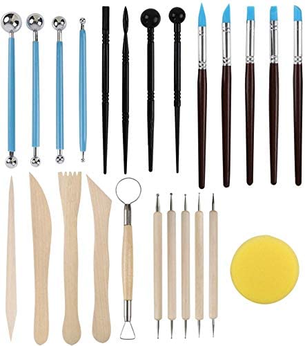 Pottery Clay Sculpting Tools, 39Pcs Double Sided Polymer Clay Tools,  Ceramic Clay Carving Tool Set for Beginners, Pottery Tools