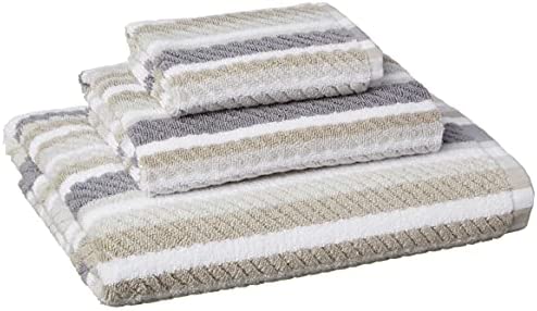 Truly Lou Cape Gray Oversized Bath Towel Set 6 Pieces 30”x56” in