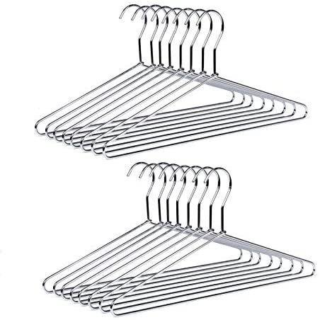Timmy Wire Hangers 40 Pack Stainless Steel Strong Metal Wire Hangers Clothes