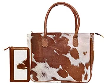 Purse - Brown White Cowhide Crossbody Bag – Horse Pony Tack Deals