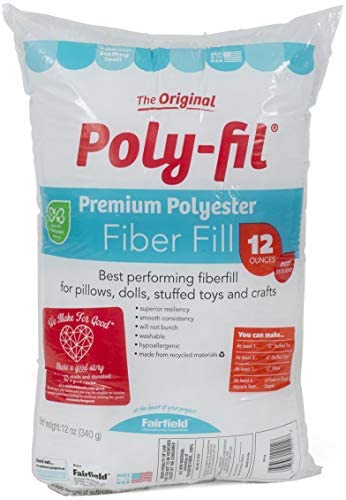 7.05oz/200g Polyester Fiber Fill, High Resilience Fill Fiber, Premium Fiber Filling  Stuffing, Pillow Filling Stuffing, Fiberfill Stuffing Stuffed Animals/DIY  Crafts,Recycled Polyester Fiber