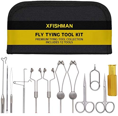 XFISHMAN Fly-Tying-Materials-Rubber-Legs-Silicone-Rubber-Skirt 12-24 Colors Fly  Tying Supplies (Fine Round Rubber Legs 12 Colors