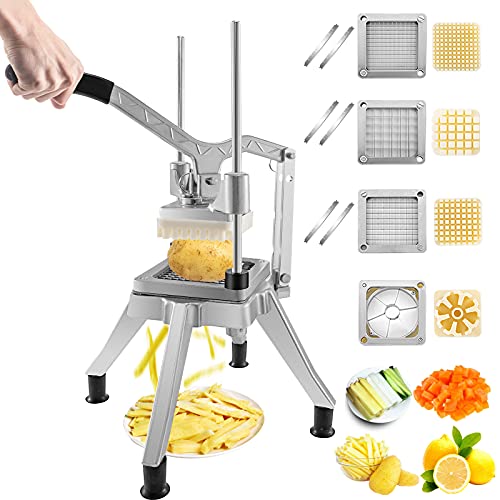 Fstcrt Electric French Fry Cutter, French Fry Cutter Stainless