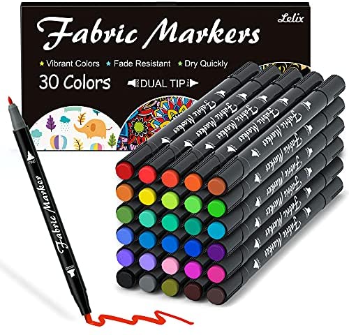 Permanent Marker, 30 Colors Fine Point Permanent Markers, Works Well on Paper
