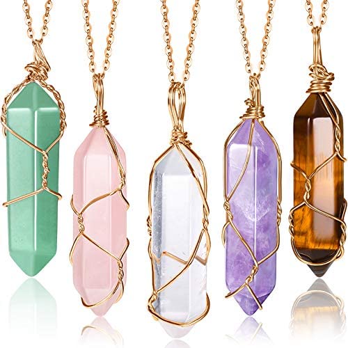Wholesale Yaomiao 5 Pieces Crystal Necklaces, Healing Stones Spiritual  Pendant Natural Gemstone Jewelry with Adjustable Chain for Women Girls  (Vivid Color with Gold Chain) : Clothing, Shoes & Jewelry
