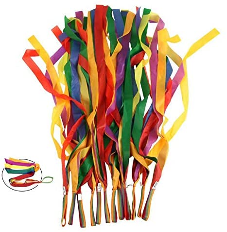 Binpeng Streamers Paper 433ft Long 1.77in Wide Crepe Paper Streamers,  Tassels Streamer Pape for Party Decorations Wedding,Festival (Rainbow Paper