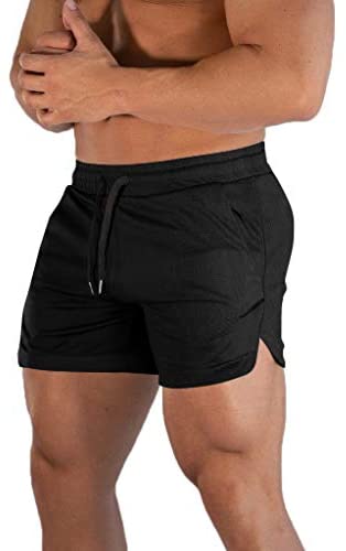 CRZ YOGA Men's Linerless Workout Shorts - 5'' Lightweight Quick