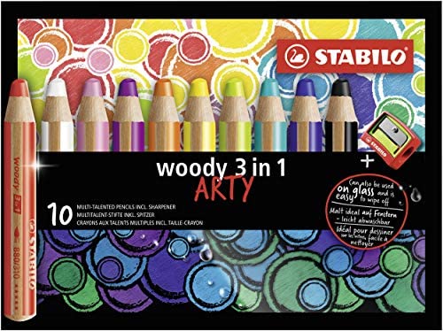 Jaking Creart Master All in One Woody 3 in 1 Jumbo Color Pencil Set