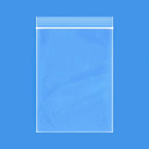 AMZ Supply Polyethylene Bags with Hang Hole, 5 x 7 Clear Plastic Bags 5x7,  Zip Locking Bags 2 Mil Polyethylene Pack of 100 