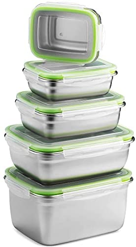3Pack 6oz Stainless Steel Snack Containers, Small Metal Food Storage  Container with Silicone Lids, L…See more 3Pack 6oz Stainless Steel Snack