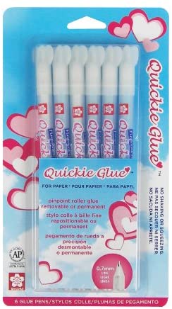 Premium Quality Sewline Multi Assorted Refill for Glue Pen Pink Blue Yellow  Fabrics Quilting Notion 6 Pack