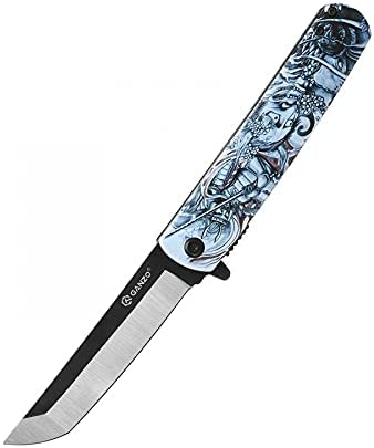 Falcon Spring Assisted Open Pocket Folding Knife with Japanese