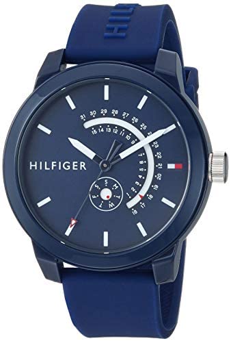  Tommy Hilfiger Men's Quartz Stainless Steel and Bracelet Casual  Watch, Color: Silver (Model: 1791713) : Clothing, Shoes & Jewelry