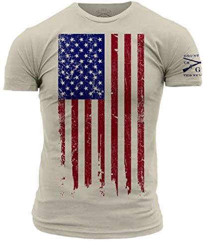 Wholesale Men's American Flag Fitness Short-sleeved T-shirt