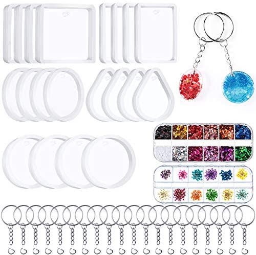 Keychain Making Supplies Paxcoo 50Pcs Keychains with Chain and 50