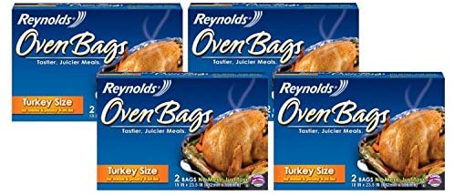 FoodVacBags 18 inch x 21.5 Large Turkey Bags - 100 Count - Heat Resistant Nylon Oven Bags, Size: 18 x 21.5