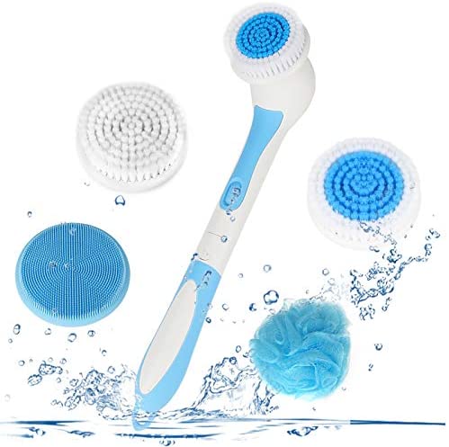 Buy Wholesale China Soft Silicone Spinning Skin Brush Electric Bath Brush  Body Scrubber Shower Brush With Long Handle & Electric Body Brush at USD  5.2