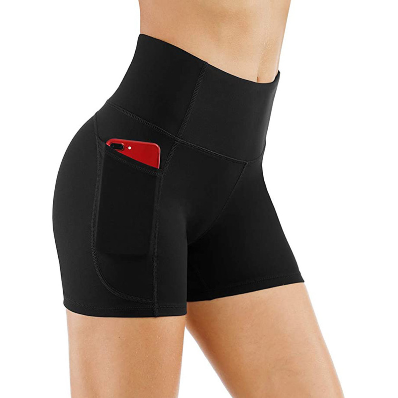  IUGA Biker Shorts Women 6/8 Workout Shorts Womens with  Pockets High Waisted Yoga Running Gym Spandex Compression Shorts Black :  Clothing, Shoes & Jewelry