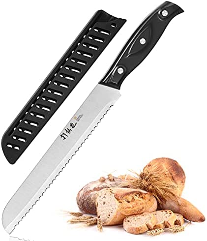 KitchenThinker Bread Slicer Guide for Homemade Bread Adjustable