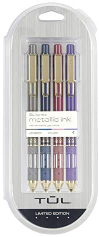  TUL Gel Pens, Retractable, Fine Point, 0.5 mm, Gray
