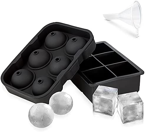 Wholesale Hot Bpa Free Reusable Ice Cube Trays Silicone Sphere Ice Ball  Maker With Lid And Large Round Ice Cube Molds For Whiskey From m.