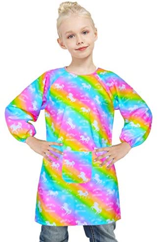 Playkidiz Art Kids Smock Paint Shirt, Set of 2 Preschool Artist Aprons, Kids Paint Smock Shirt for Kids.