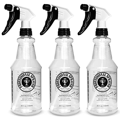 Houseables Spray Bottle Cleaner, Plastic, 24 oz. Professional Sprayer, Nozzle, 3