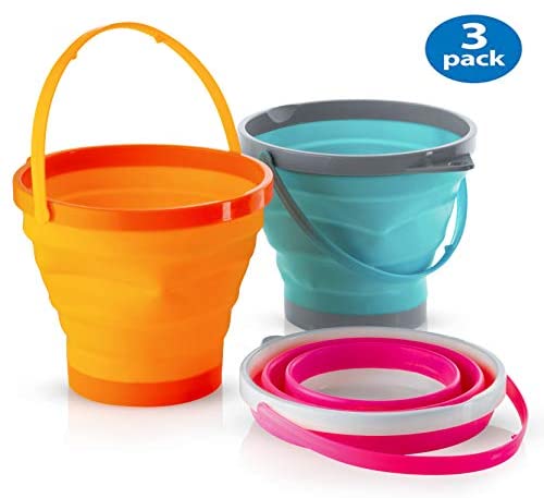 Eurow 10L (2.6 Gallon) Indoor and Outdoor Collapsible Bucket