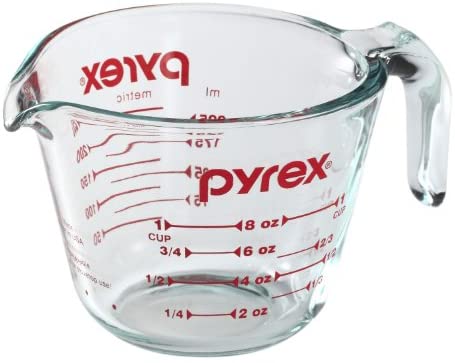 8 Cup Large Glass Measuring Cup - Kitchen Mixing Bowl Liquid