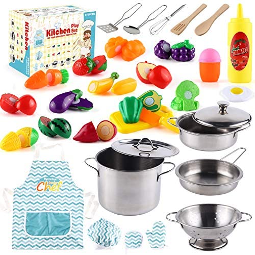 Stainless Steel Pots & Pans Play Set – Italian Children's Market