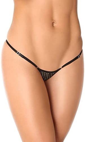 Wholesale Sexy Locker Women's Micro Thong T String Adjustable Low Rise  Black 7032 : Clothing, Shoes & Jewelry
