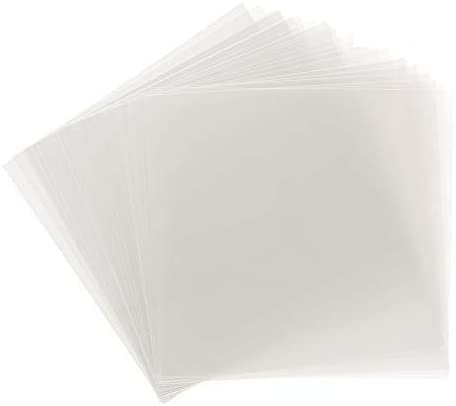 Set of 12 Clear Acetate Sheets, 12x12 Acetate Sheets, Acetate for Crafting,  Acetate for Shaker Cards, Craft Supplies, Acetate 