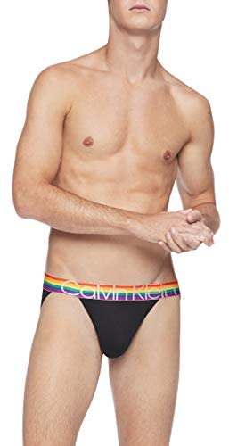 Calvin Klein The Pride Edit Jockstrap, Black With Pride Waistband