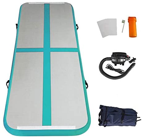  AWSUM 6.6ft Gymnastics Mat Air mat 4 inches Thick Inflatable  Tumbling mat with Electric Pump for Home Use/Gym : Sports & Outdoors