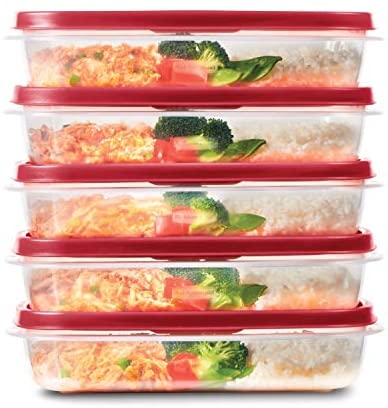 Rubbermaid Meal Prep Premier Food Storage Container, Grey, 10 Piece Set -  mundoestudiante