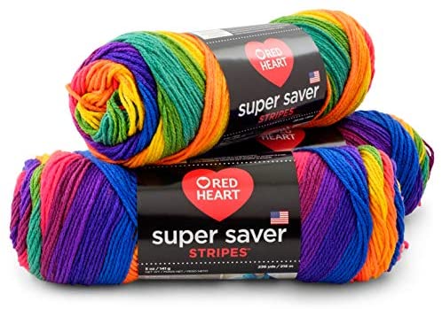 Red Heart E400.1909 Love Yarn, Solid-Holly Berry, 1110 Foot