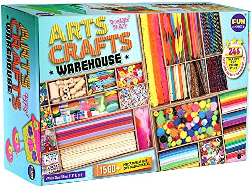 Blue Squid Arts and crafts for Kids - XXXL craft Kit for Kids - 2000+ Pcs  Kids craft Kits, Toddlers & Kids Arts & craft Supplies & Material