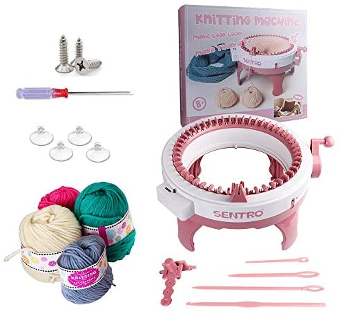 AIDILER Knitting Machines Adapter,Electri Knitting Machines  Adapter,Electric Knitting Loom Machine Driving System Suit for Sentro 48  Needle Knitting Machine DIY Craft Knitting Sewing Accessories 48 Needles