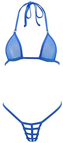 Wholesale SHERRYLO Micro Bikini Extreme String Mini Bikinis See Through  Sheer Exotic Swimwear Tanning G String Bathing Suit Blue : Clothing, Shoes  & Jewelry