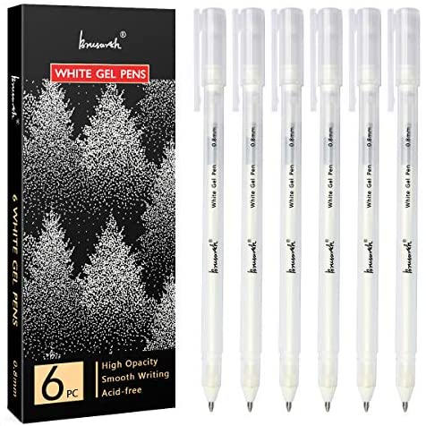 Sakura Gelly Roll Classic GEL Pens Opaque White Ink Ass't Tips 05