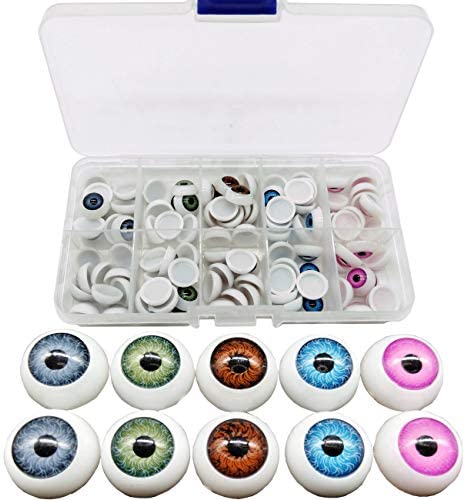 160pcs Large Safety Eyes for Amigurumi Glitter Eye for Stuffed