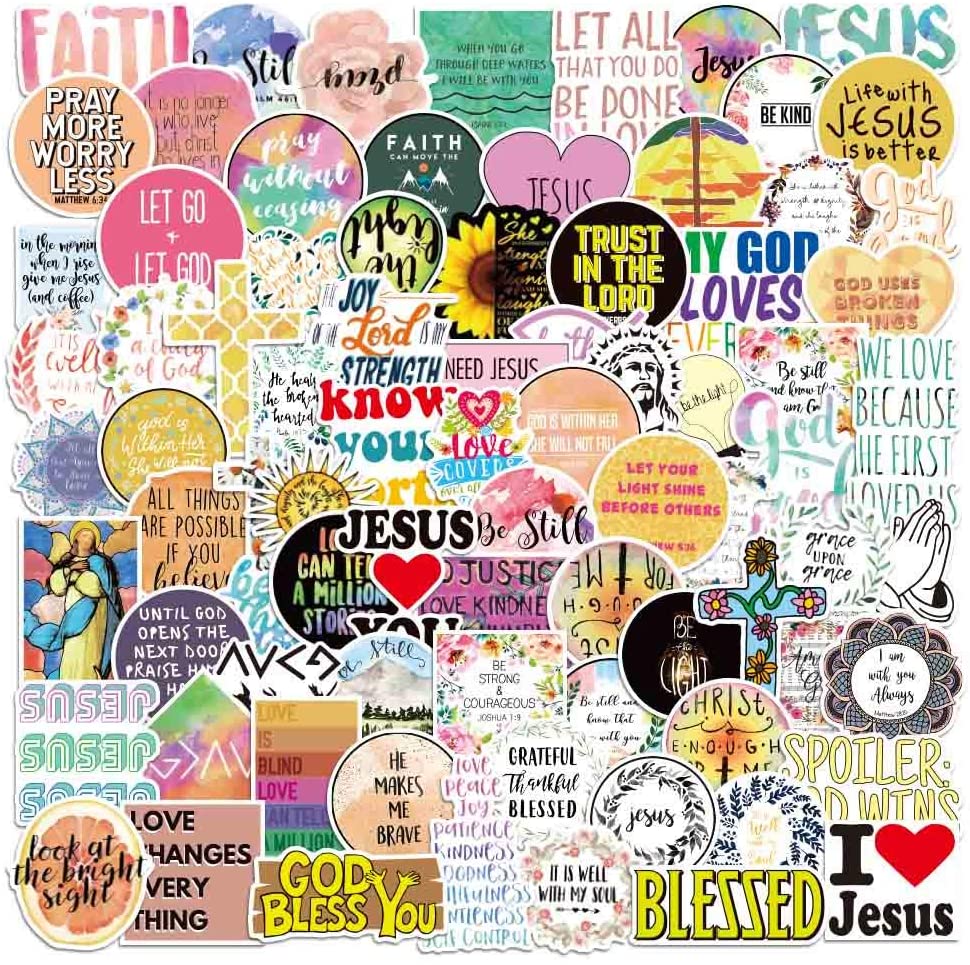  250PCS Christian Stickers,Religious Jesus