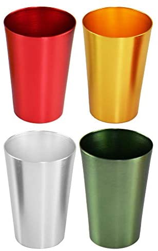 20 oz. Retro Aluminum Tumblers - 6 cups - By Trademark Innovations  (Assorted Colors) 