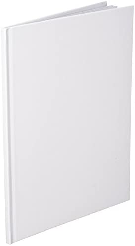 Ashley Landscape Hardcover Blank Pages Book, White, 8.5 x 11,10710