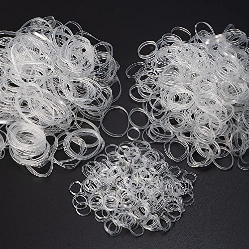 1000 Mini Rubber Bands Soft Elastic Bands for Kid Hair Braids Hair (Vibrant  Color)