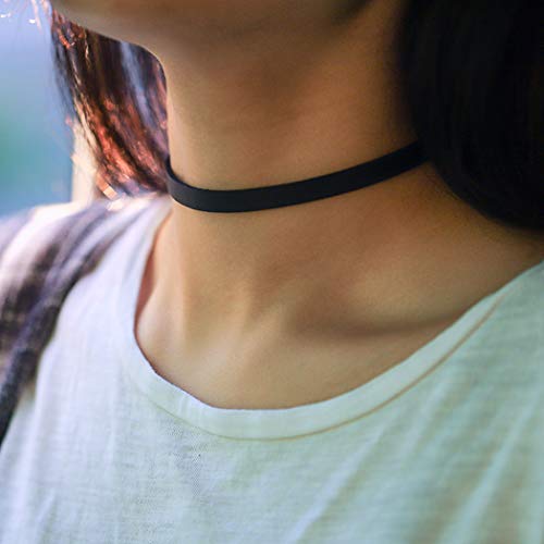 JAKAWIN Choker Necklace Adjustable Black Collar Necklaces for Women and  Girls NK134