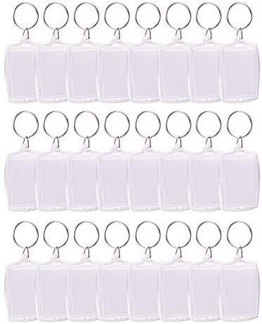 Wholesale PH PandaHall 30pcs Acrylic Keychain Blanks 