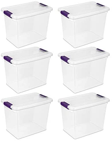 missing lid* Medium Stacking Bin with Lid Clear/White - Madesmart - D3  Surplus Outlet