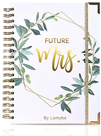 Wedding Planning Book,Wedding Planner Book and Organizer for The Bride, Future Mrs Engagement Gift - Hard Cover, Pockets