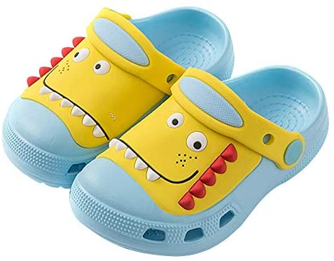 Plzensen Kids Cute Garden Shoes,Boys Girls Slide Sandals Clogs Slip On Lightweight Beach Pool Sandals